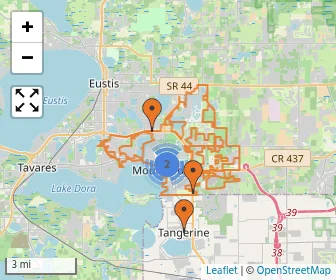 Area schools map